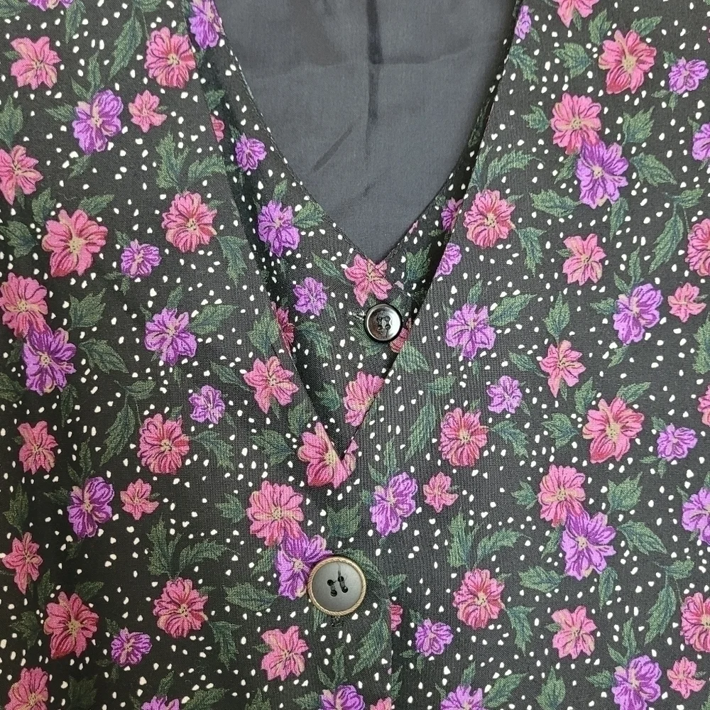 Vintage Northern Traditions Floral Blazer and Vest Set - Picture 10 of 12